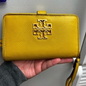 TORY BURCH YELLOW WALLET
